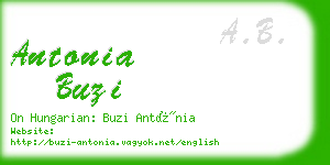antonia buzi business card